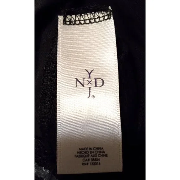 NYDJ Not Your Daughters Jeans Shaping Slimming Black Dress Faux Suede Panels 6 - Picture 10 of 10